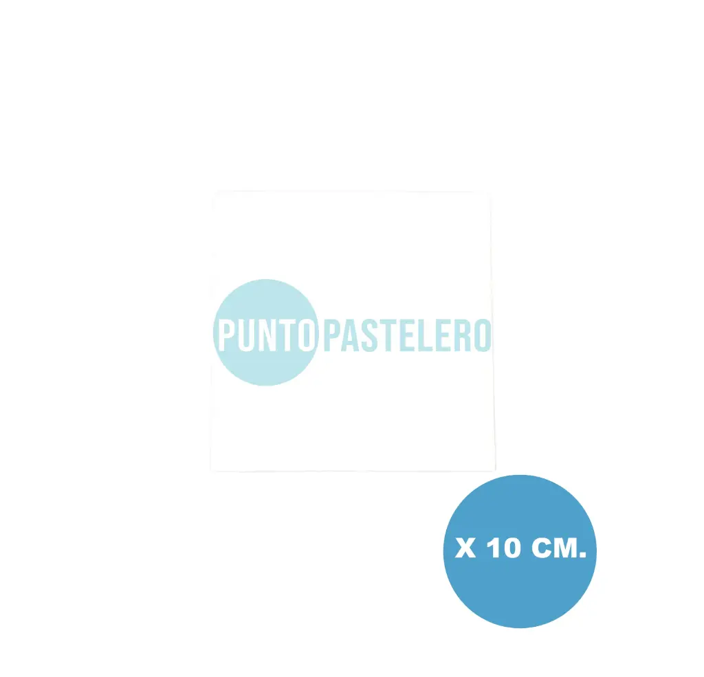 DISCO CUADRADO BLANCO (10 CM)