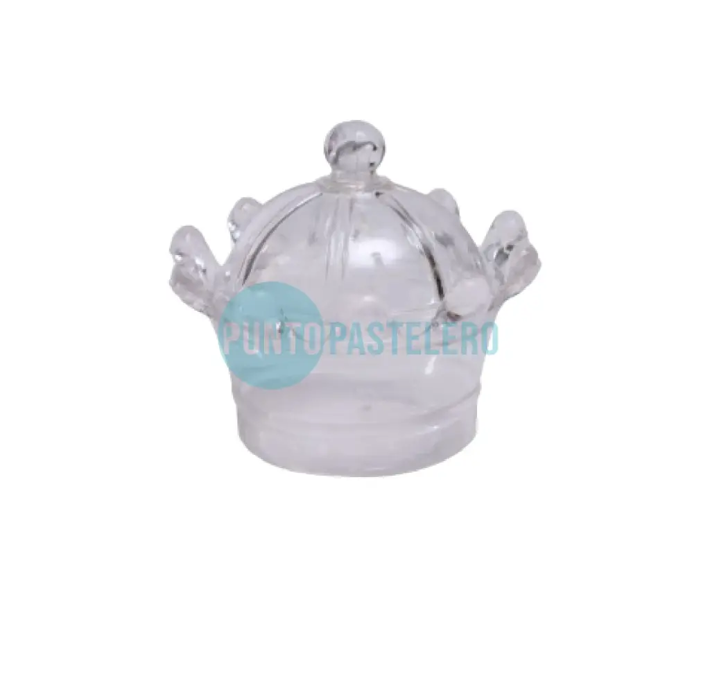 CORONA CARAMELERA TRANSPARENTE (7 X 7.5 CM)