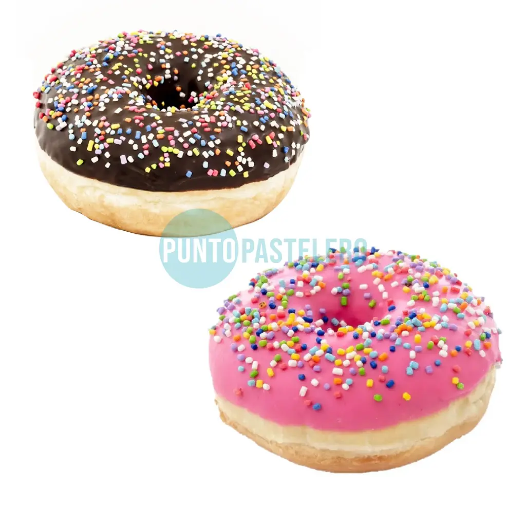 [DONAS] DONUTS DONAS CAÑUELAS CHOCOLATE CON DULCE DE LECHE (X 12 U.)
