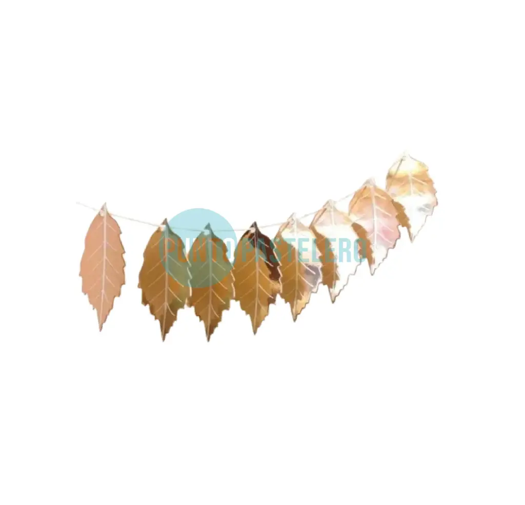 GUIRNALDA DE HOJAS (PLATA - ROSA GOLD)