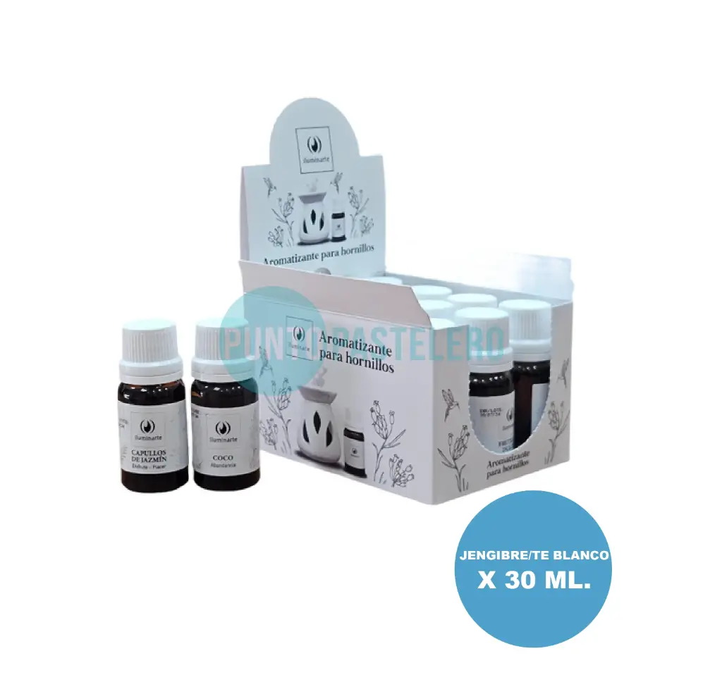 ESENCIA CONCENTRADA PERFUMO PARA VELAS JENGIBRE Y TE BLANCO (X 30 ML)