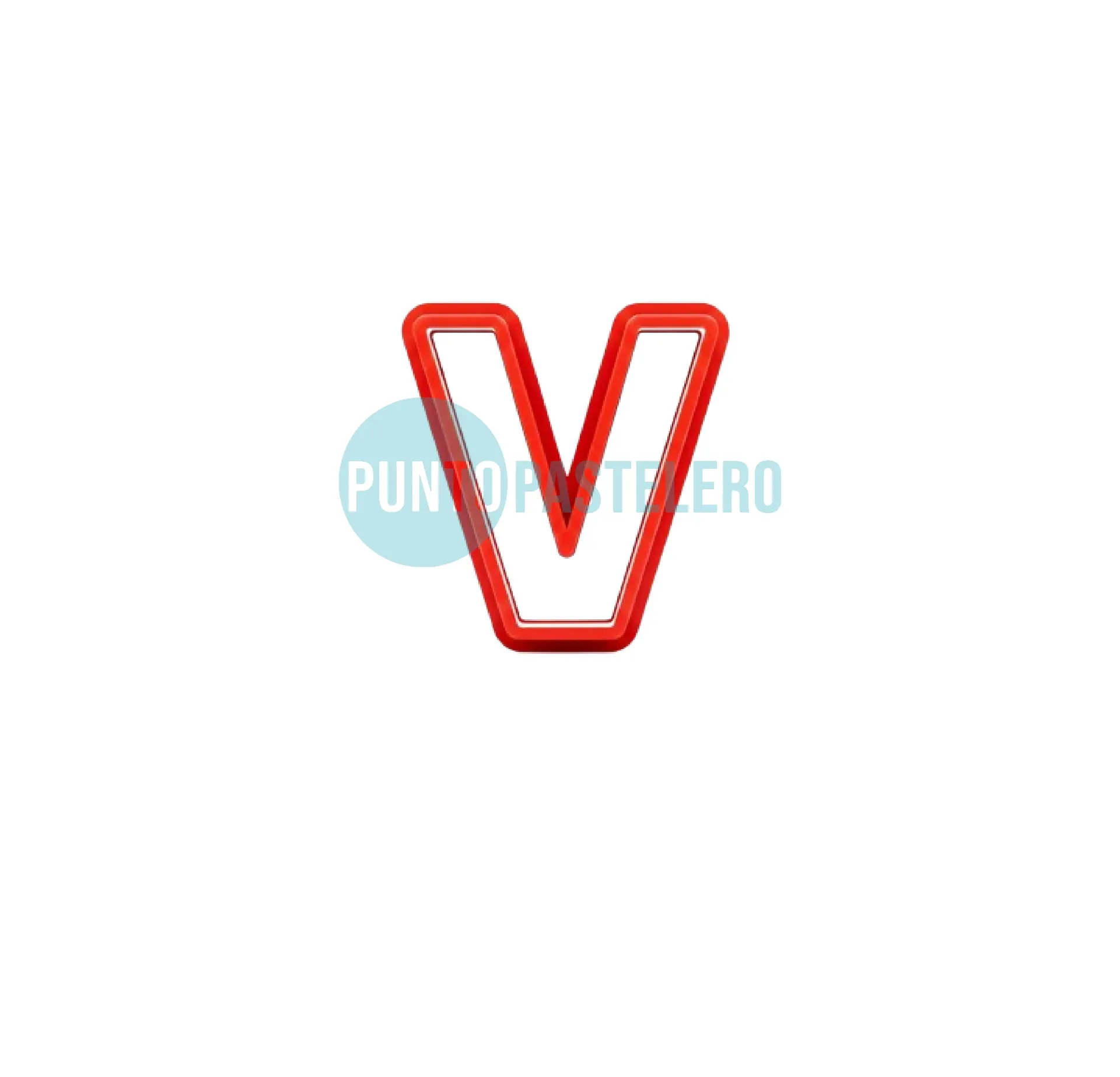 [LETV] CORTANTE 6 CM LETRA (V) [11-5]