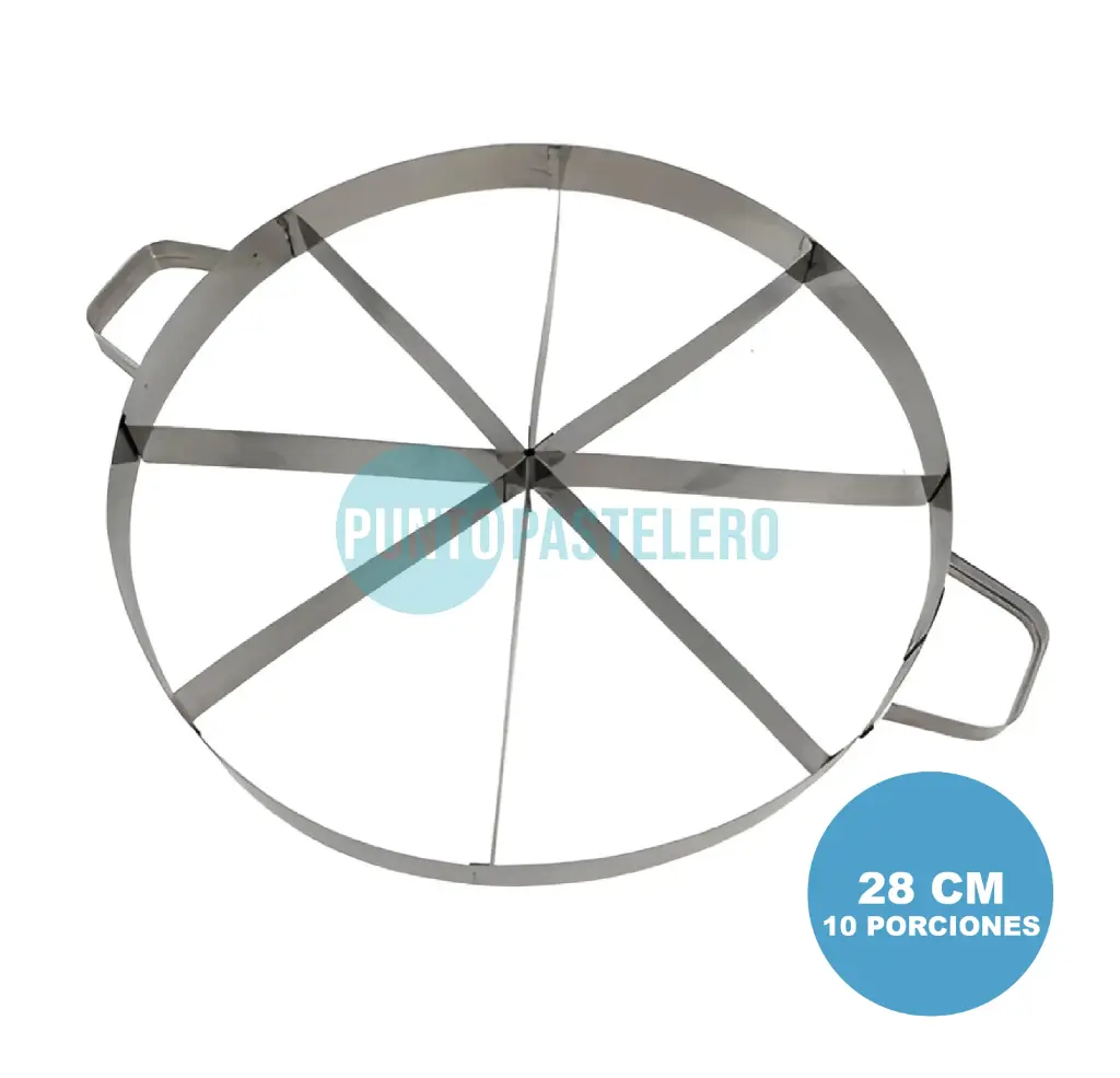 MARCADOR 10 PORCIONES TORTA ACERO INOXIDABLE (28 CM)