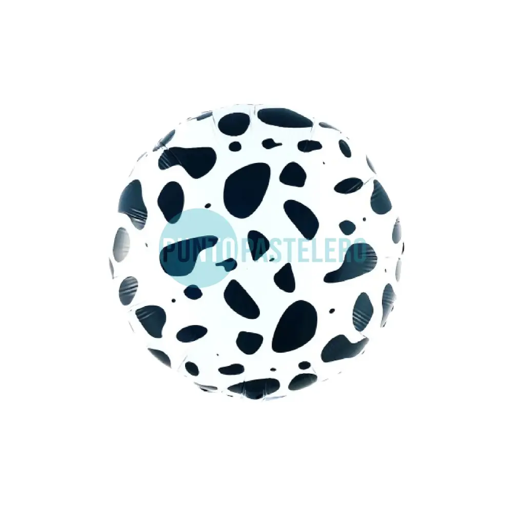GLOBO METALIZADO MANCHAS VACA VAQUITA 45 CM [X19]