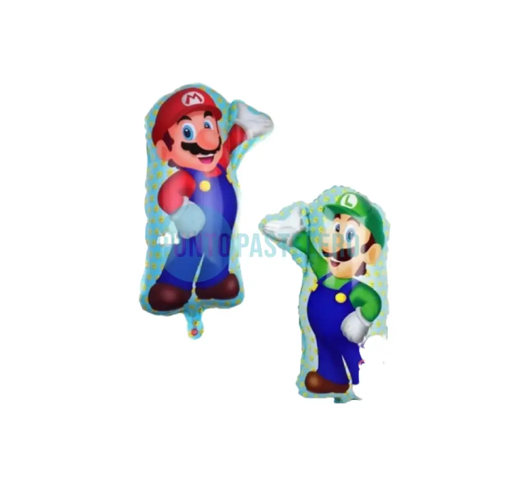 GLOBO METALIZADO MARIO BROS. / LUIGI 60 CM [16-3]