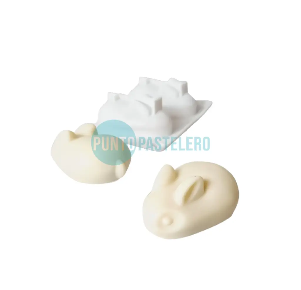 MOLDE SILICONA CONEJITO/GATITO [C1]