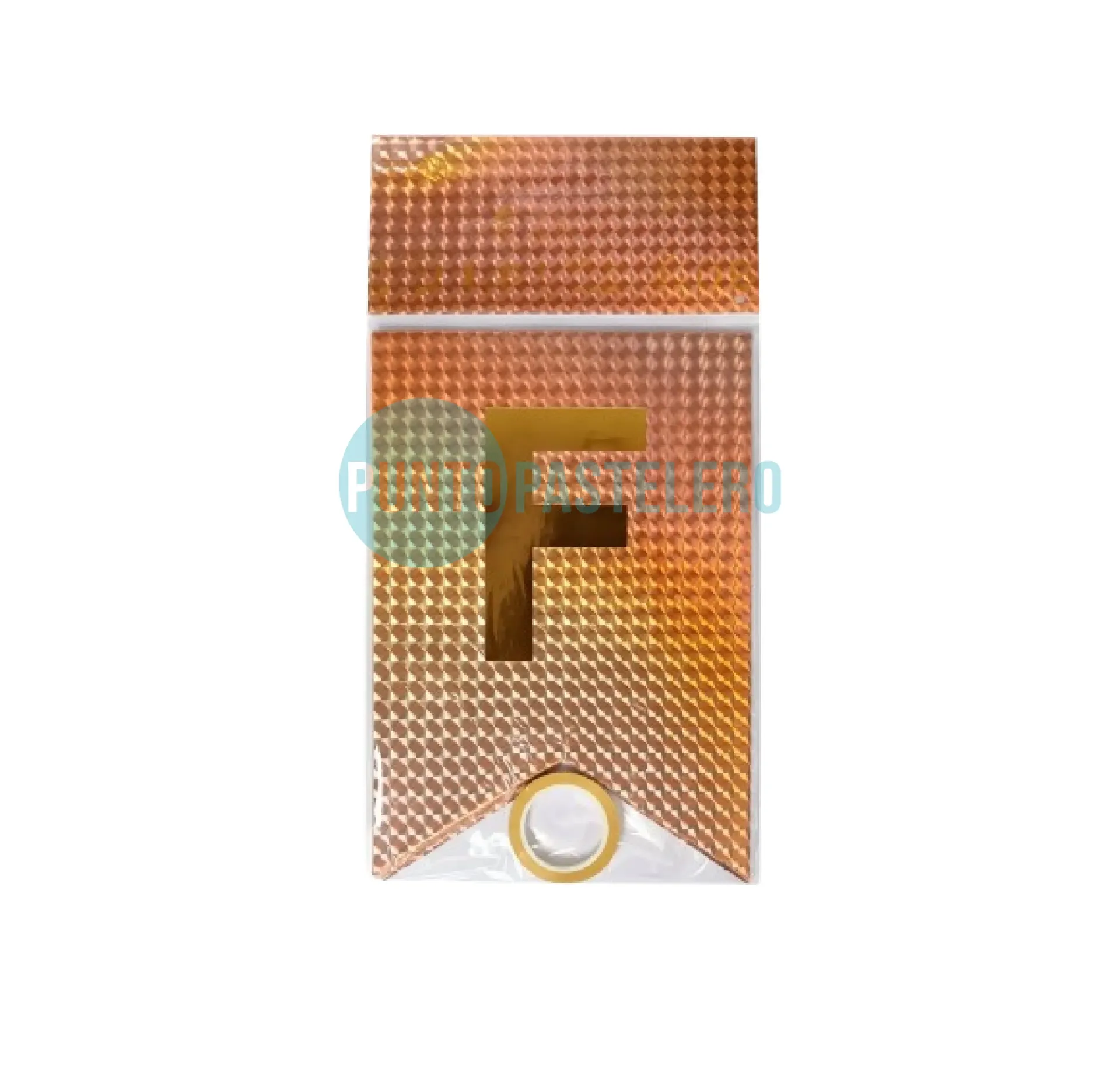 BANDERIN FELIZ CUMPLEAÑOS MATRIX ROSA GOLD