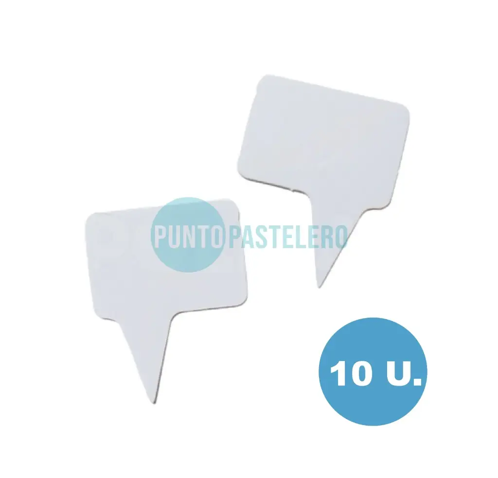 PORTA PRECIO PLASTICO N°2 (X 10 U.) (5.5 X 8CM)