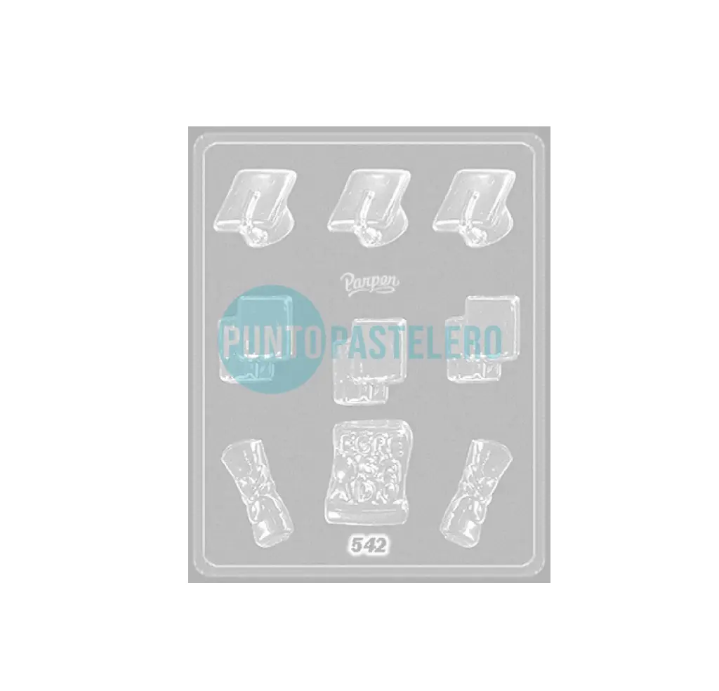 PLACA ACETATO PARPEN EGRESADO N°452 [B6]