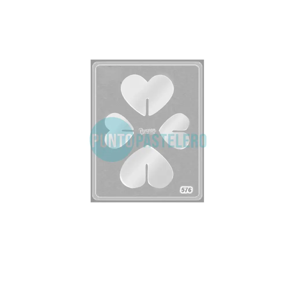 PLACA ACETATO PARPEN CORAZON 3D N°576 [B6]