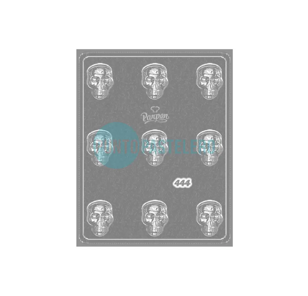 PLACA ACETATO PARPEN CALAVERA N°444 [B7]