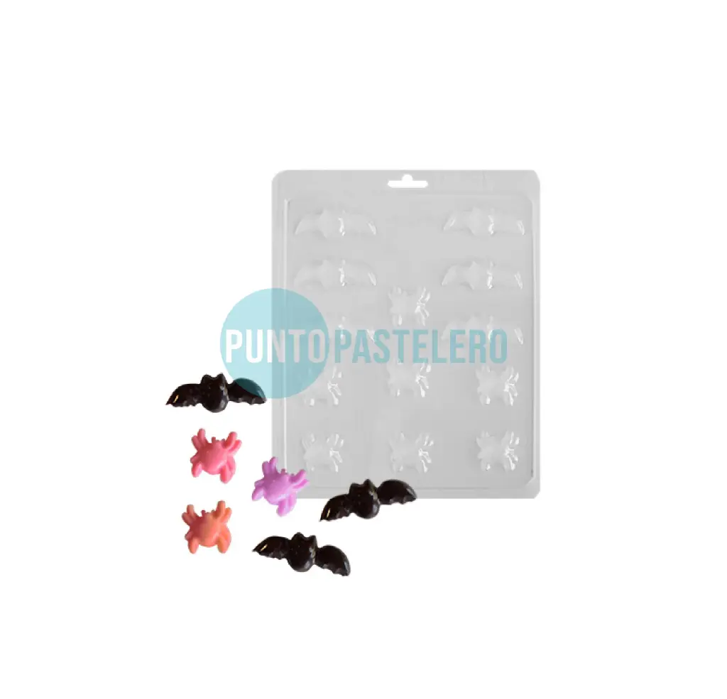 PLACA ACETATO PARPEN MURCIELAGO Y ARAÑA N°665 [B7]