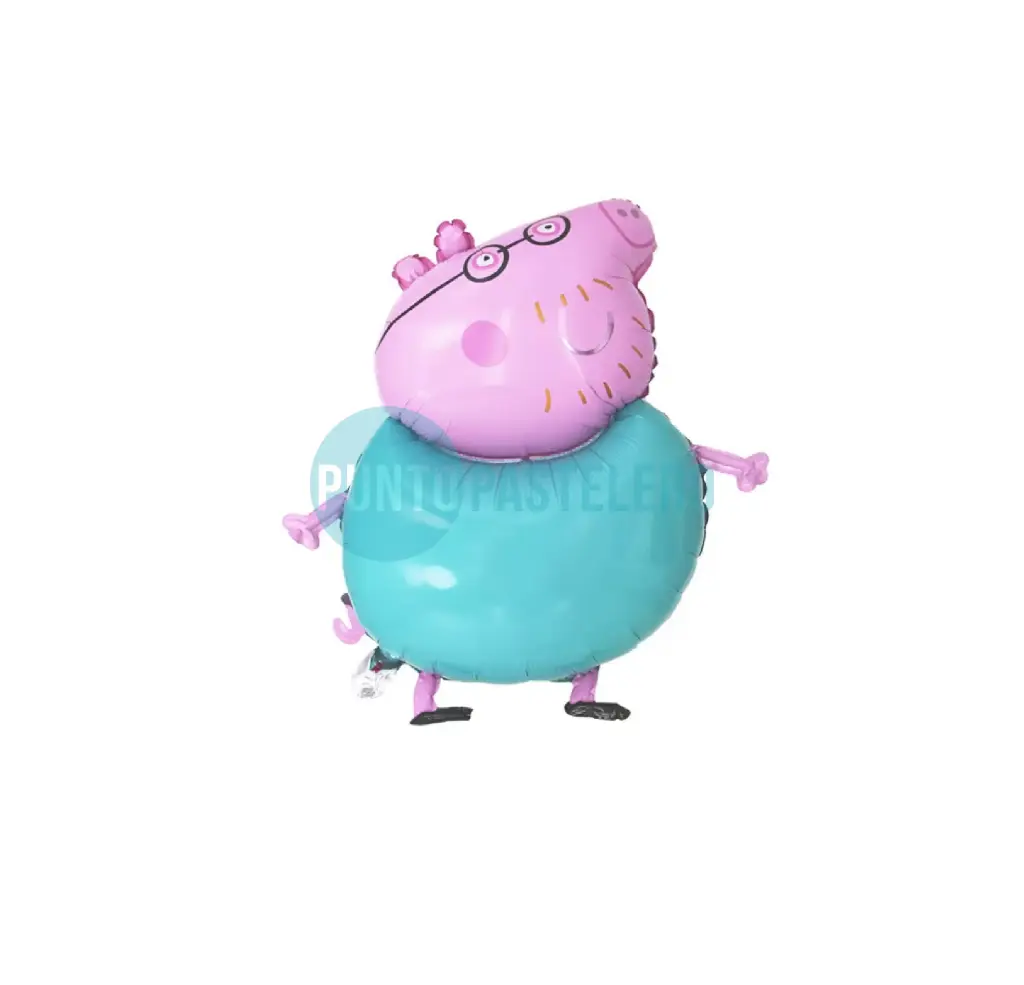 GLOBO METALIZADO PEPPA PIG PAPA (40 CM) [1-2]