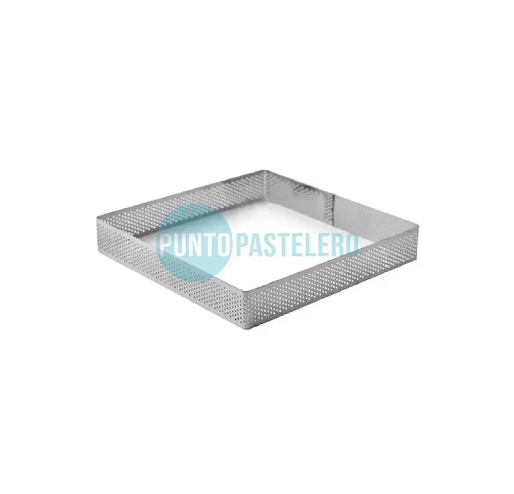 CINTURA MICROPERFORADA ACERO CUADRADA 22 CM (DOÑA CLARA)