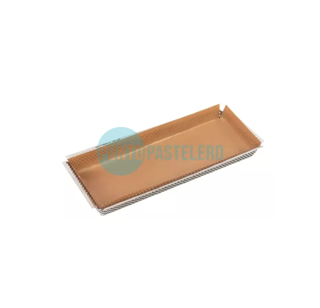 MOLDE RECTANGULAR PERFORADO BAJO (32 X 12 X 3 CM) (DOÑA CLARA)