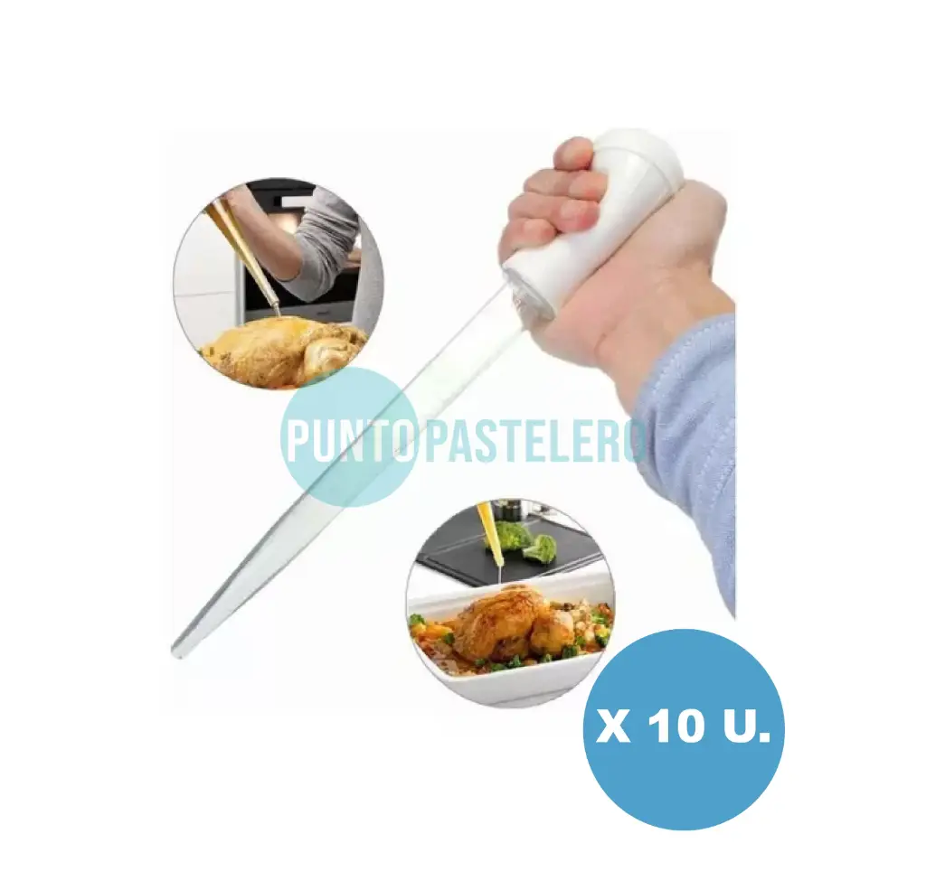 PIPETA GOTERO PARA GASTRONOMIA ( X 10 U.)