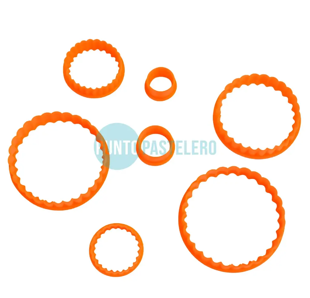 SET CORTANTES CIRCULARES CON ONDAS (7 U.) [CJ 12]