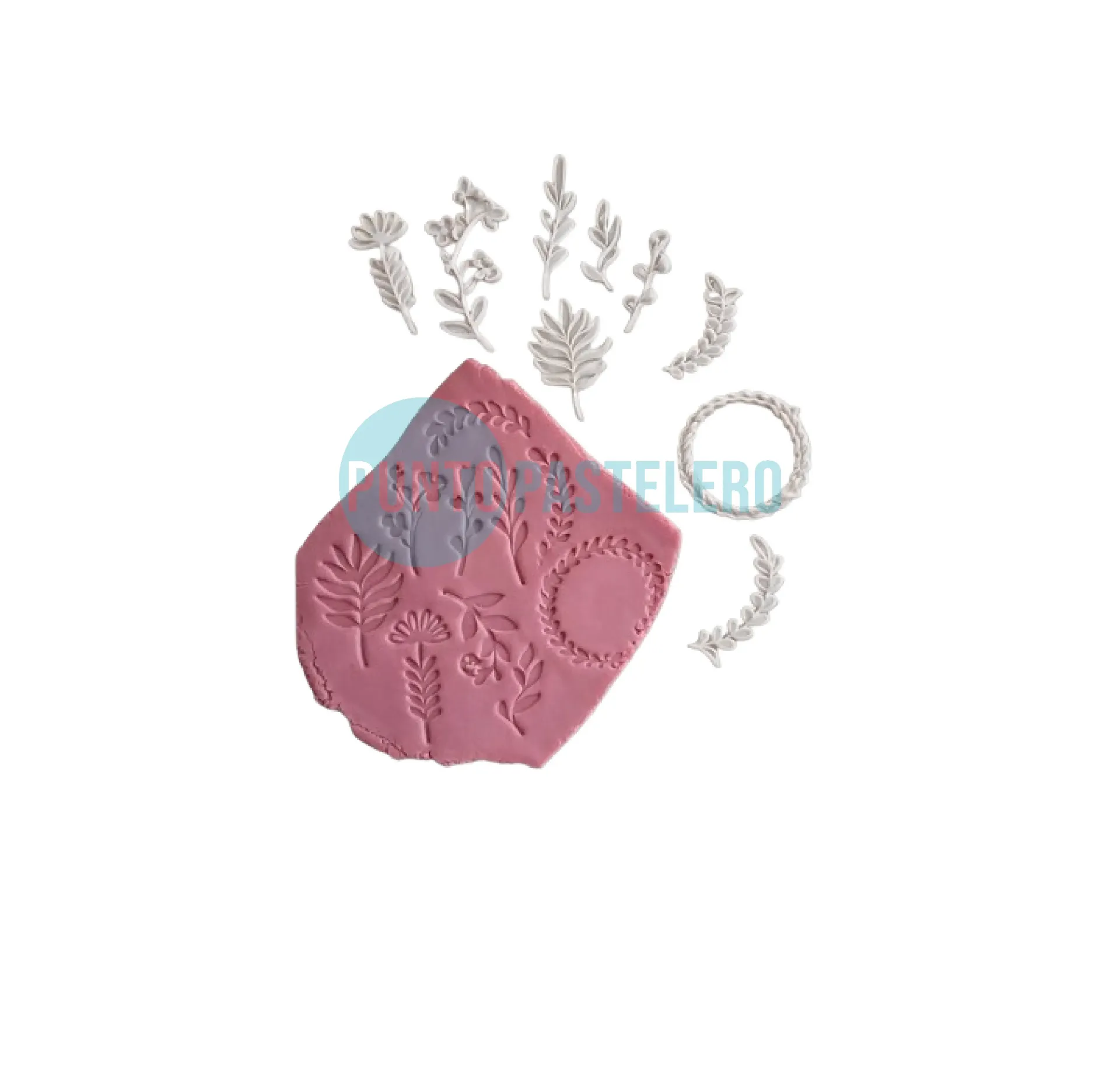 SET SELLOS FLORCITAS (10 U.)