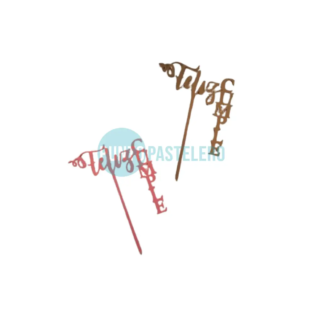 TOPPER FELIZ CUMPLE VERTICAL (16X10 CM)