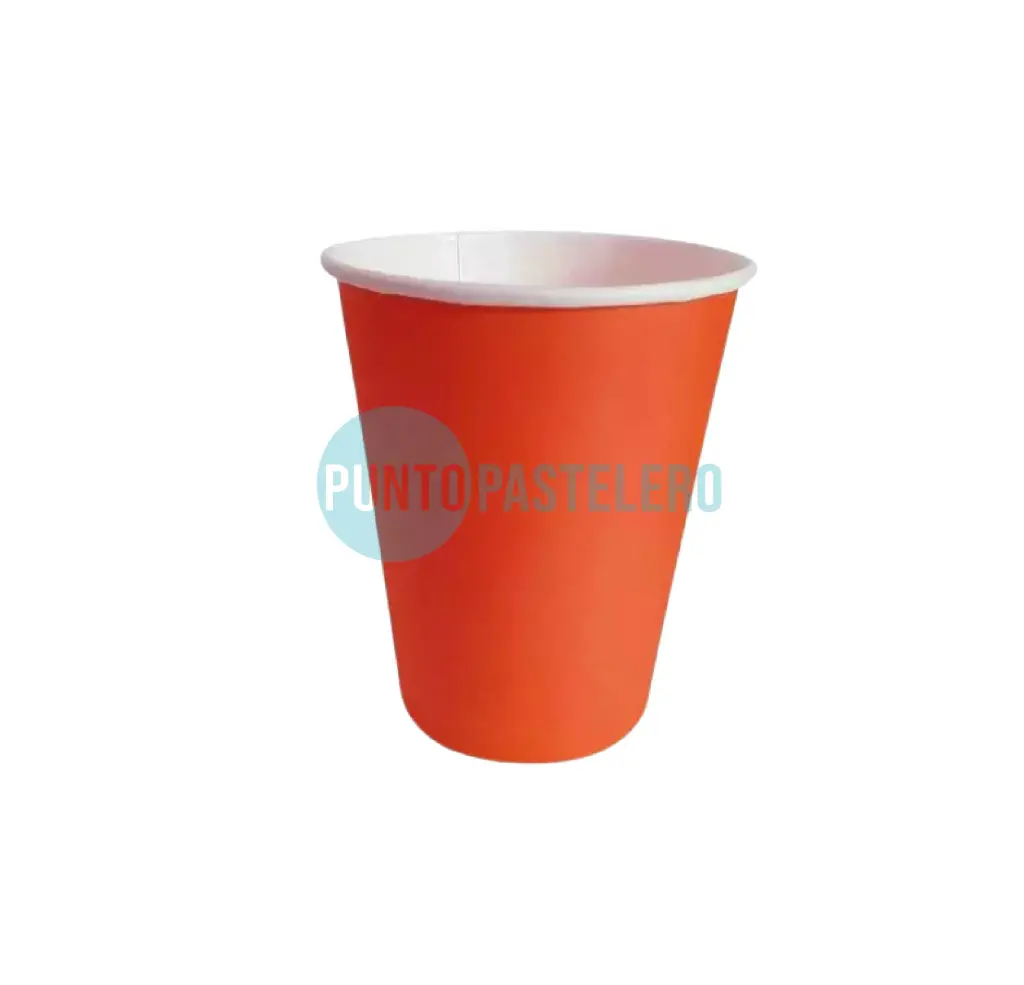 VASO POLIPAPEL ROJO (10 U.)