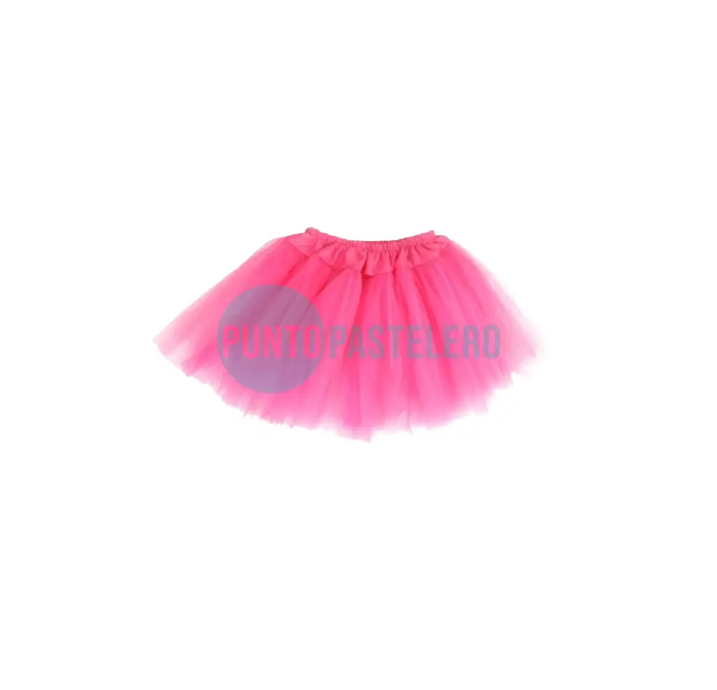 [6929217206101] TUTU 3 CAPAS FUCSIA 30 CM