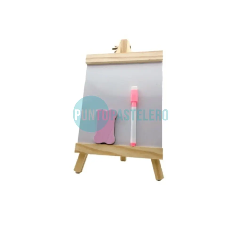 PIZARRA BLANCA DE PIE CON MARCADOR Y BORRADOR (27X16 CM)