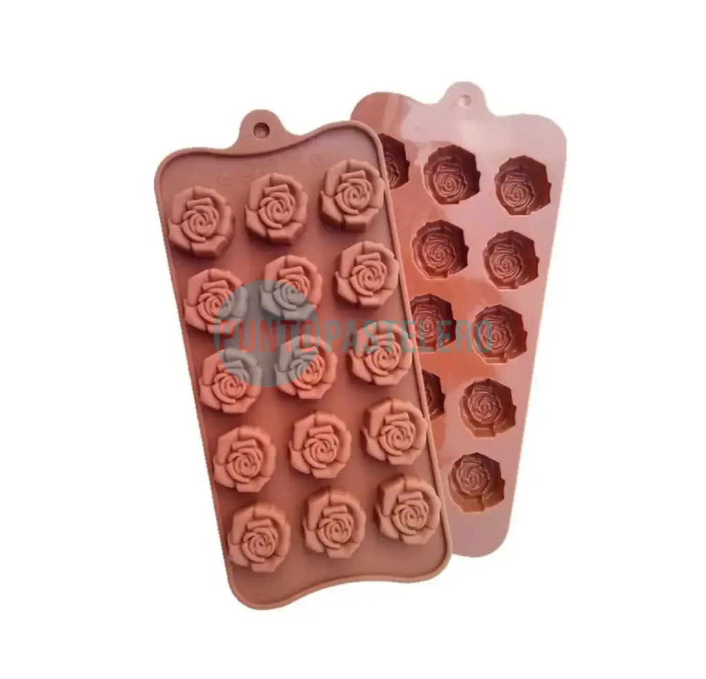 MOLDE BOMBON SILICONA ROSAS [P]