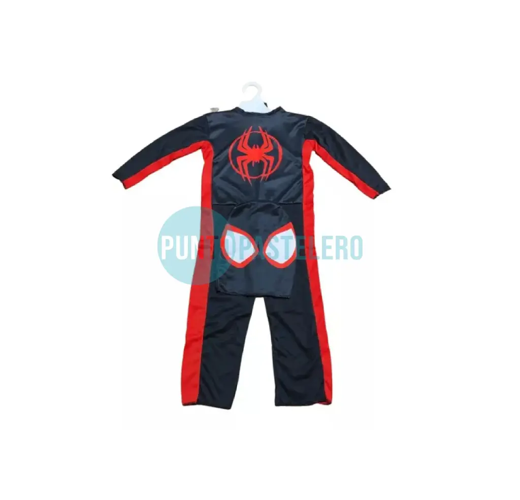 DISFRAZ ECO HOMBRE ARAÑA NEGRO (TALLE 0 - 1 - 2)