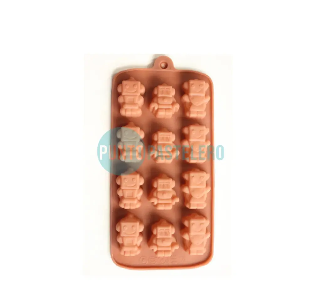 MOLDE BOMBON SILICONA ROBOTS [P]