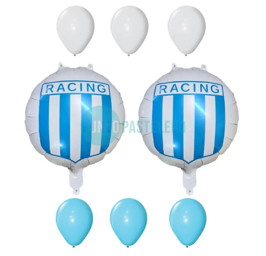SET GLOBOS RACING CLUB (8 PZ) [CAJON 5]