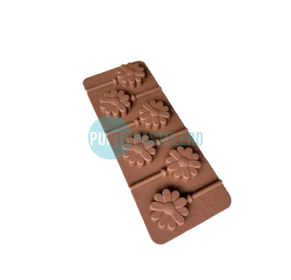 MOLDE PALETA SILICONA FLORES MARGARITAS [P]