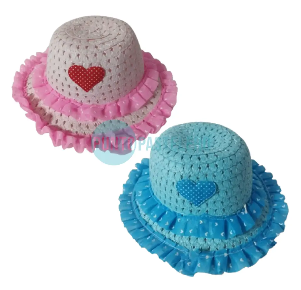 SOMBRERO CAPELINA CON VOLADO COLORES