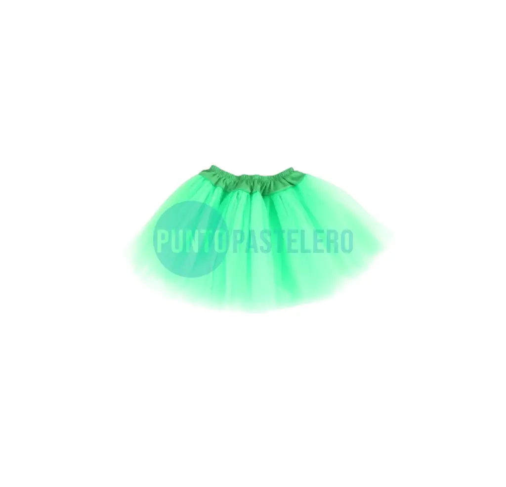 [6929217206057] TUTU 3 CAPAS VERDE 30 CM