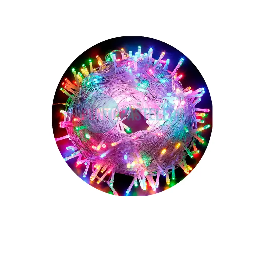 GUIRNALDA LED 100 LUCES 10M EN CAJA 220V (MULTICOLOR)