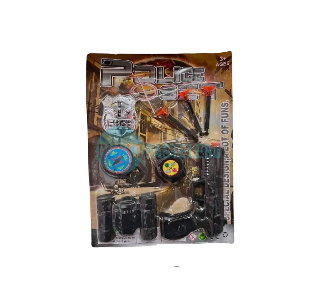 PISTOLA DE JUGUETE CON ACCESORIOS (8 PZ)