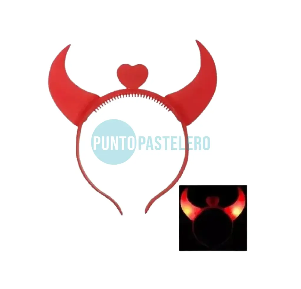 VINCHA DIABLITO CON LUCES