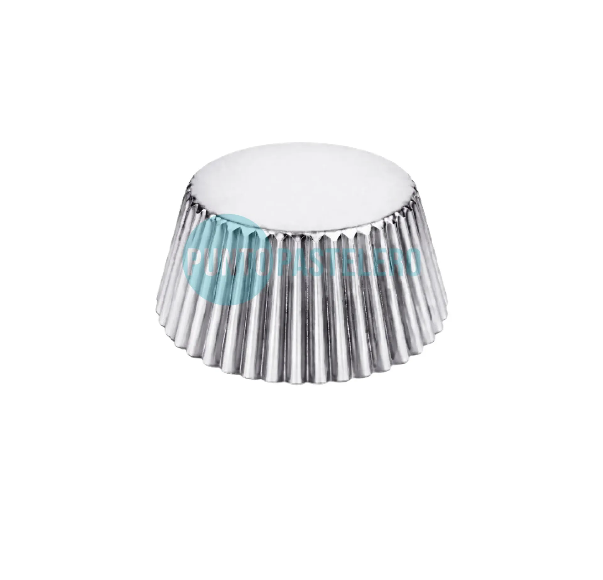 PIROTIN CUPCAKE Nº7 METALIZADO PLATA (X 100 U.)