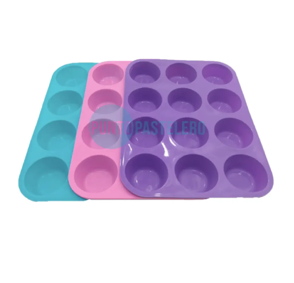 MOLDE DE SILICONA PARA 12 CUPCAKES (N° 10)
