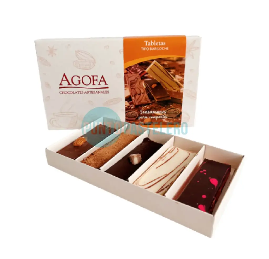 ESTUCHE TABLETAS TIPO BARILOCHE SURTIDAS AGOFA (X 170 GR.)