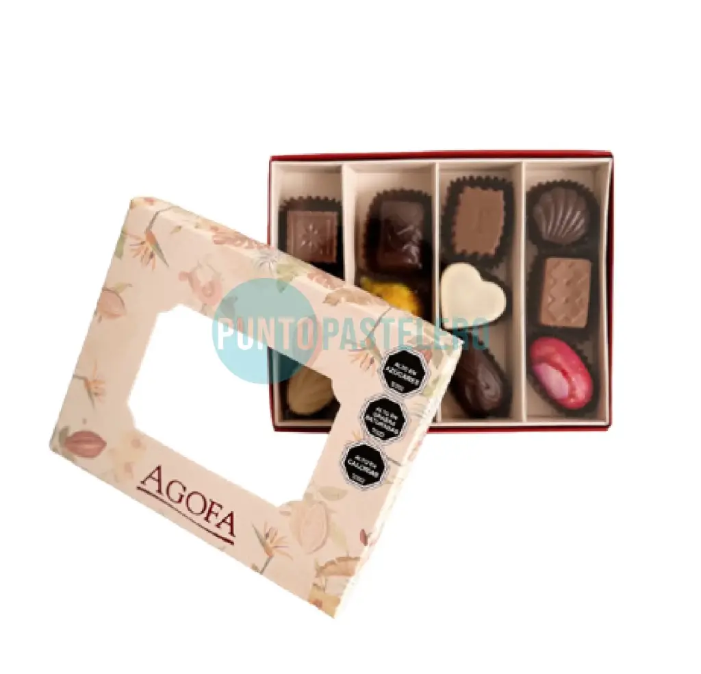 ESTUCHE VISOR CON BOMBONES SURTIDOS AGOFA (X 140 GR.)