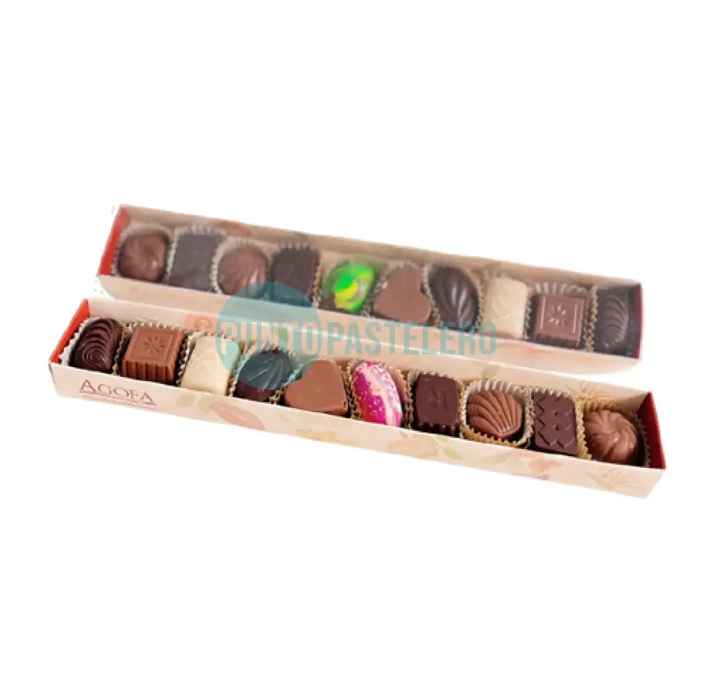 ESTUCHE ALARGADO CON BOMBONES AGOFA (X 120 GR.)