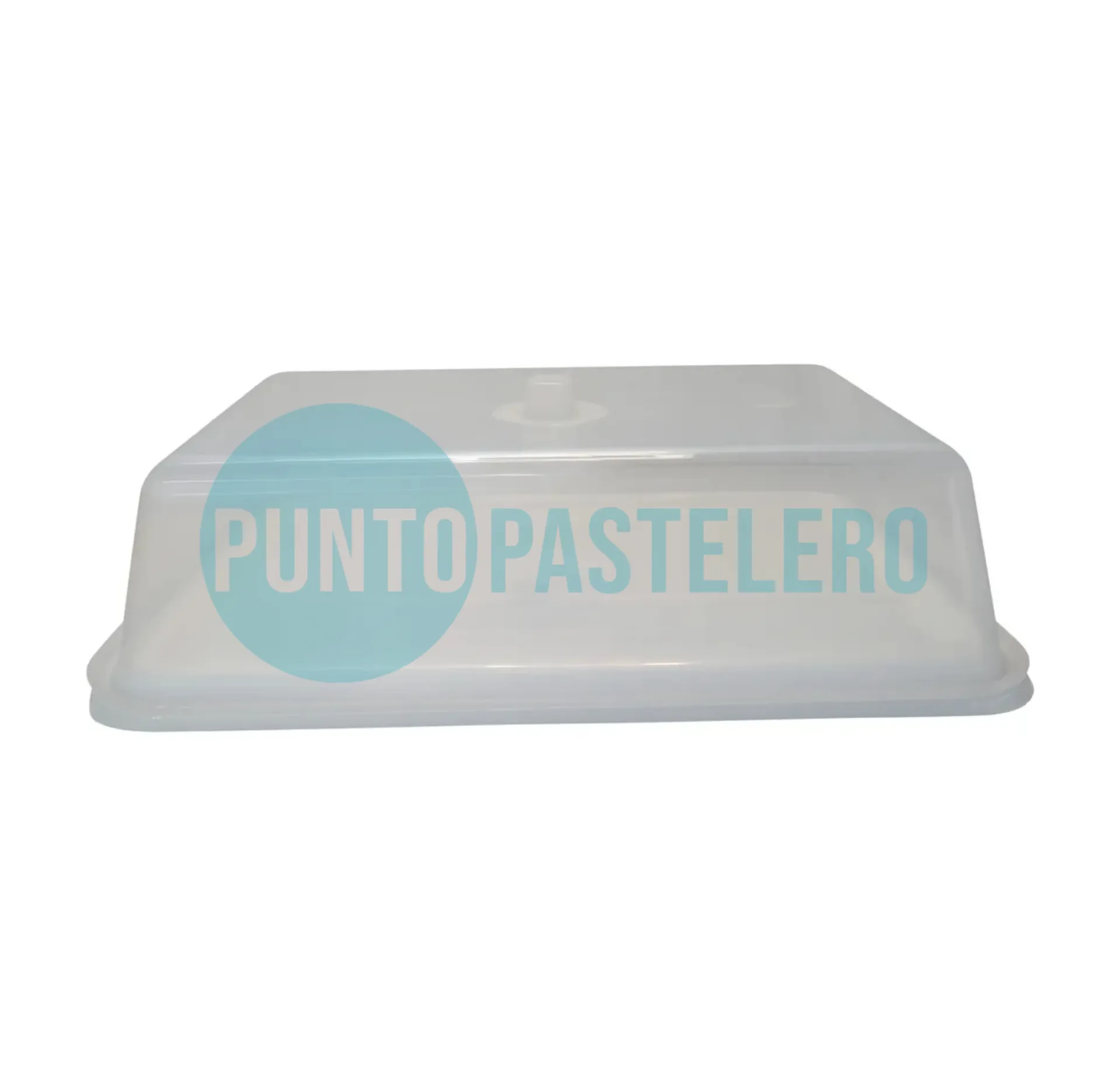 CAMPANA PORTA TORTA RECTANGULAR CON BANDEJA (41X30X10 CM)