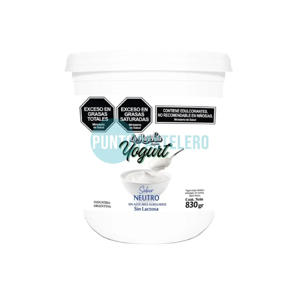 [7798423230014] YOGURT NATURAL LA MANCHITA (X 830 GR.) (SIN LACTOSA)