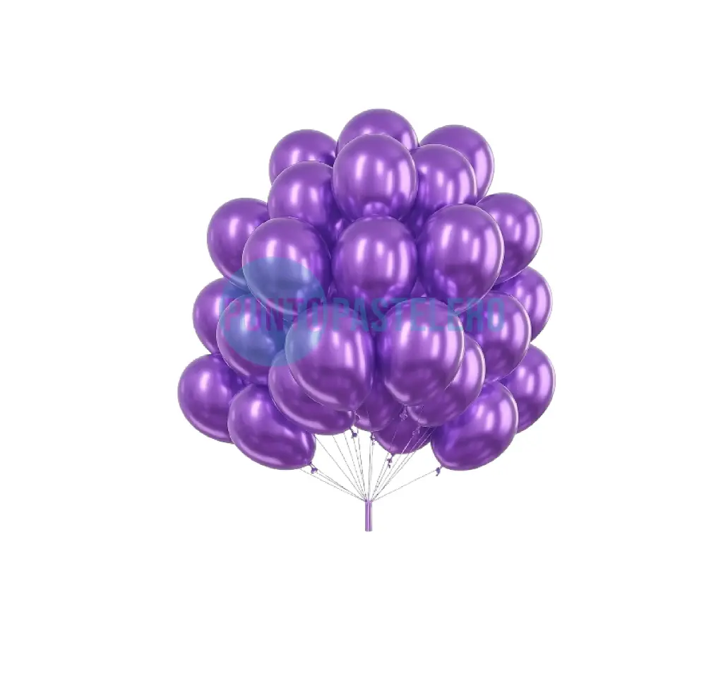 [MAG50] GLOBO BALLONS CROMADO 10" VIOLETA (X 50 U.)