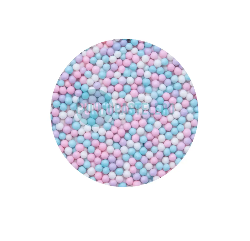 [00114819] PERLAS COMESTIBLES BLANCO-ROSA-CELESTE-LILA (X 50 GR.)