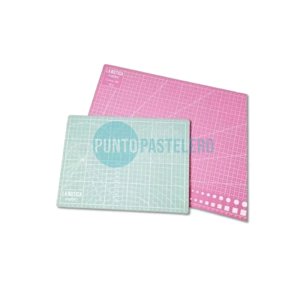 PLACA TABLA DE CORTE ROSA Y VERDE (22 X 30 CM)
