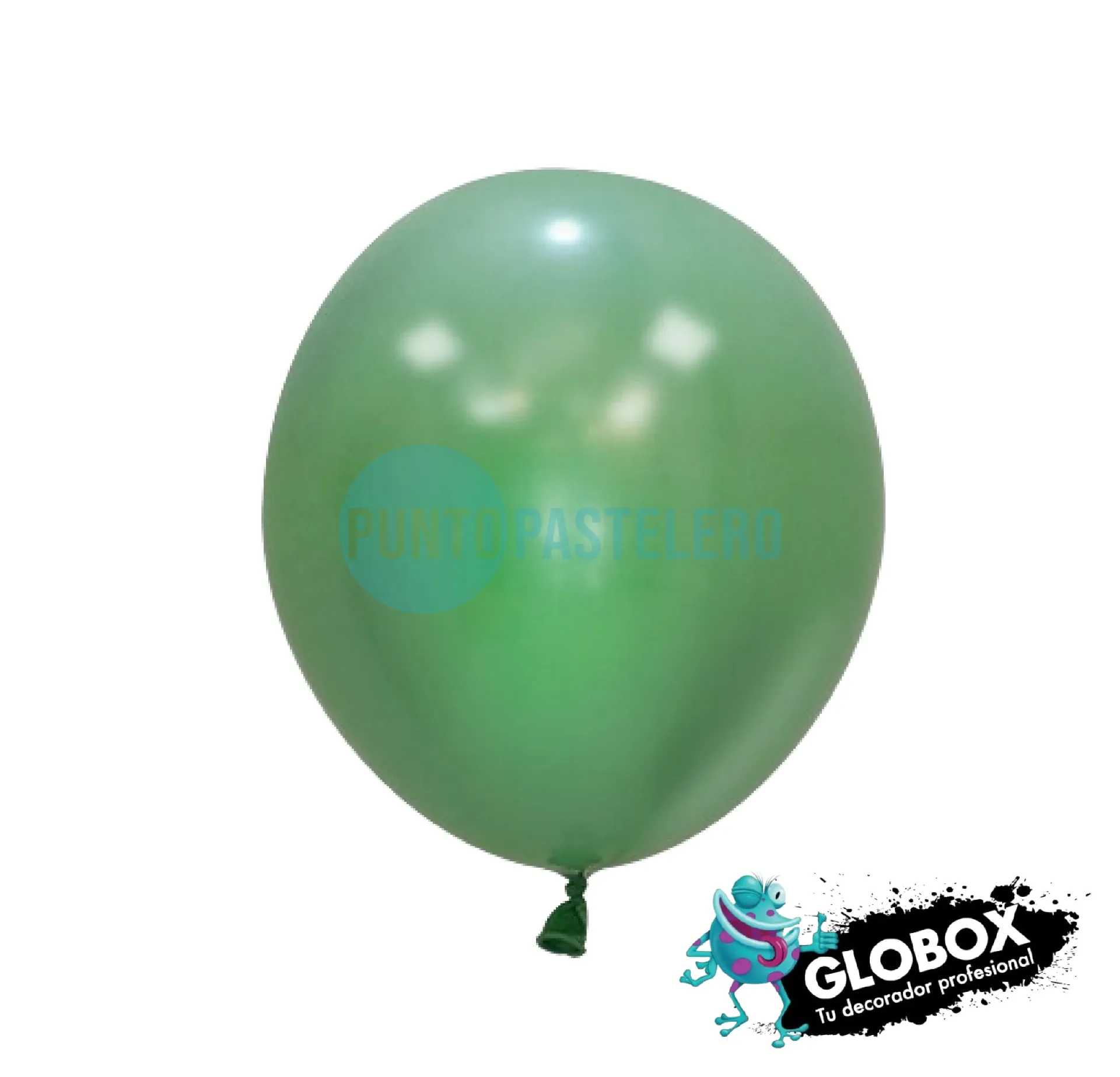 PACK GLOBO GLOBOX LISO 12" VERDE OLIVA (X 50 U.)