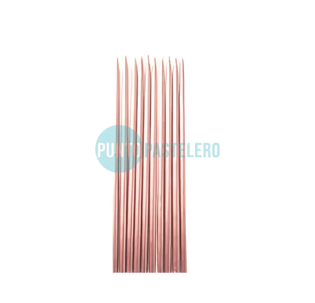 [7798067792749] PACK VELA PERLADA 15 CM SALMON (X 10 U.)