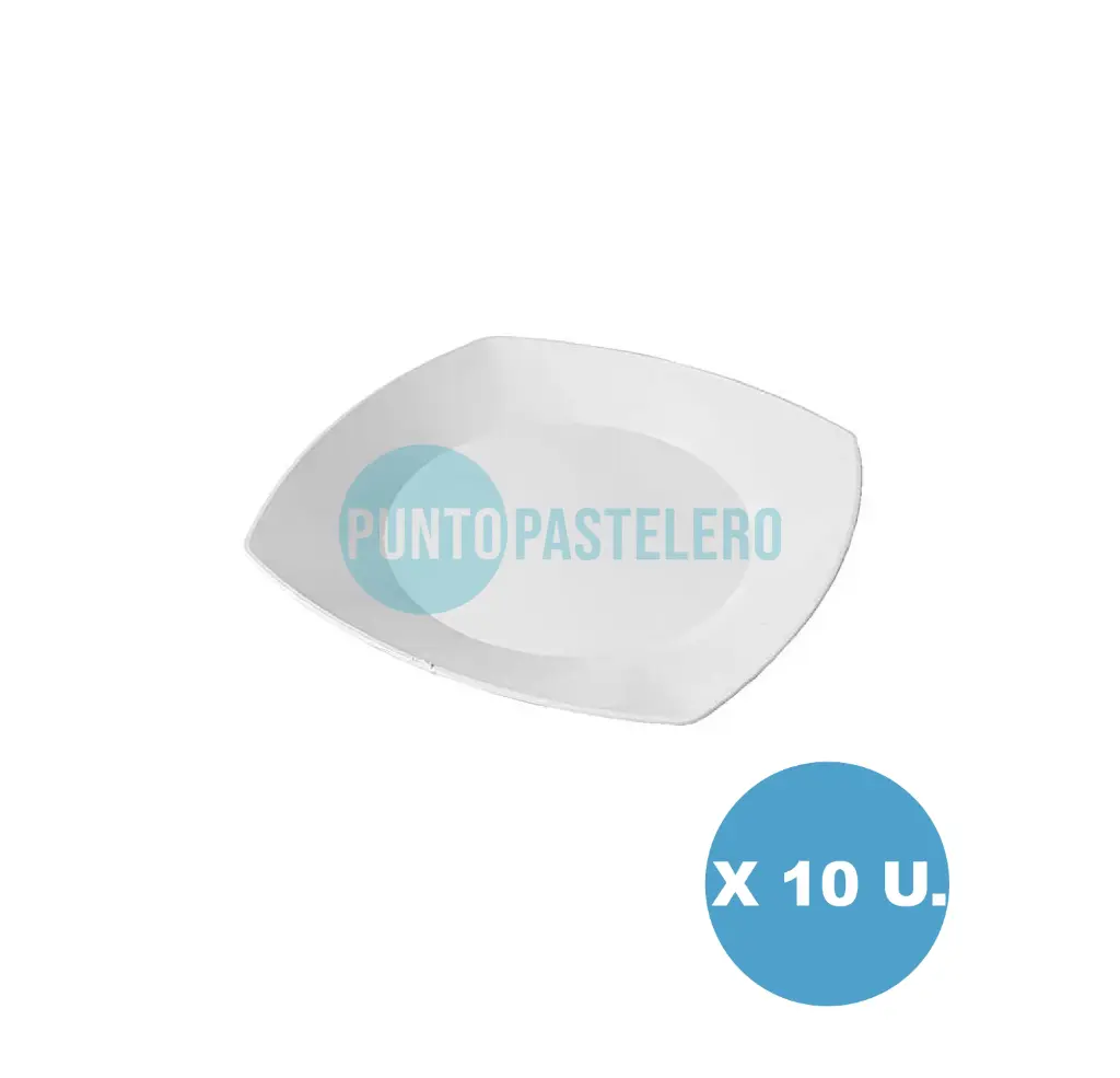 PLATO KOVALPLAST 17 CM BLANCO (10 U.)