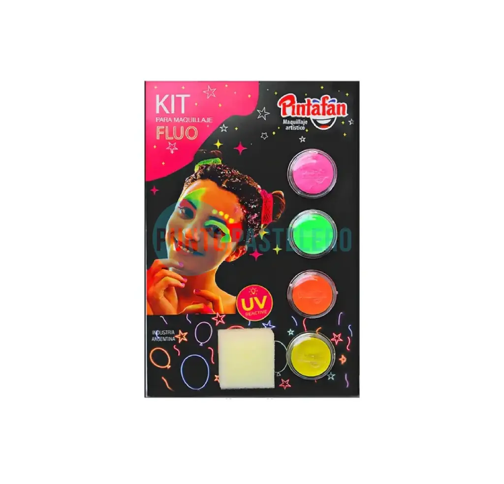 KIT MAQUILLAJE MULTICOLOR FLUO